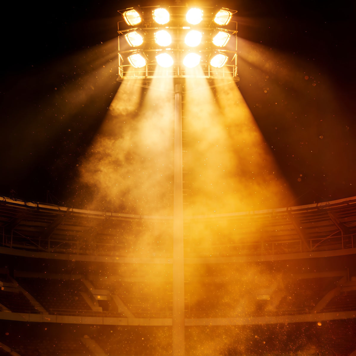 Baseball-Hintergrund Golden Stadium Light Burst Sportfotografie-Hintergrund CSH61-181