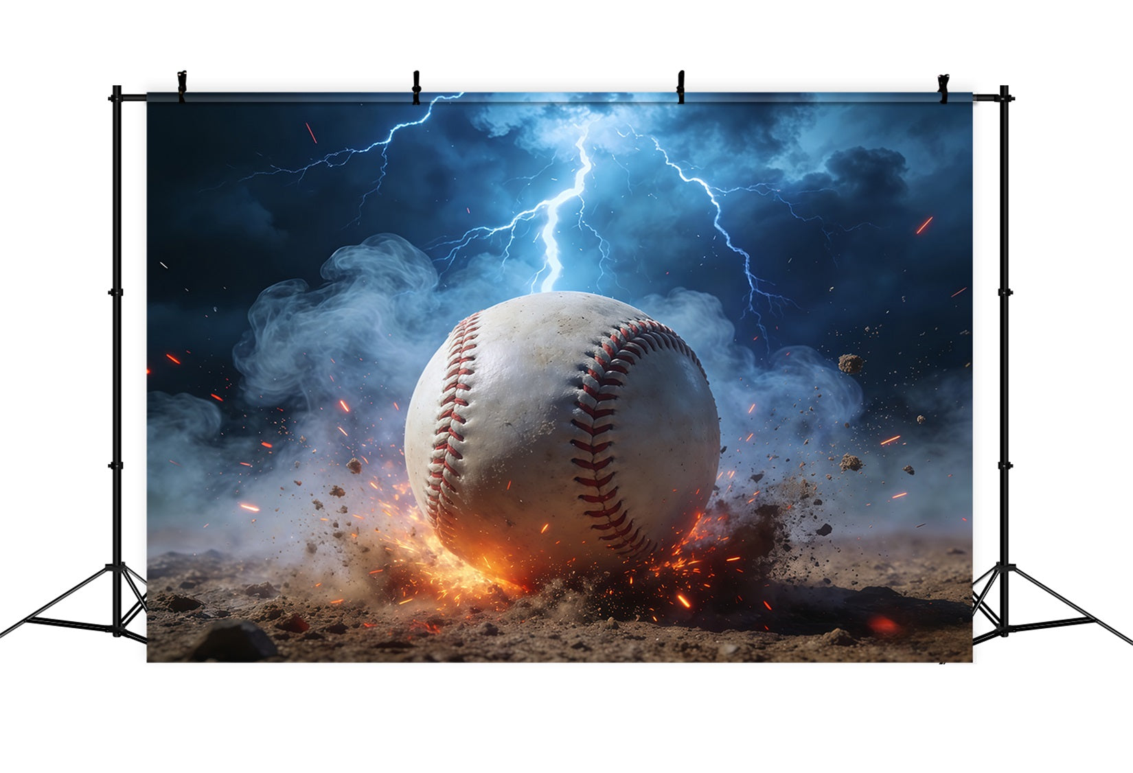 Baseball-Hintergrund für Fotos Blitzkraft Sport-Fotohintergrund CSH61-187