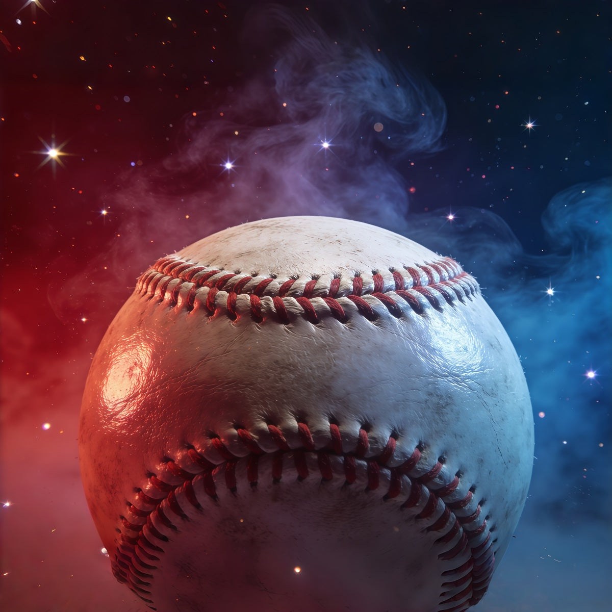 Baseball-Hintergrund Kosmisch Rot Blau Baseball Glow Sport-Hintergründe für Fotografie CSH61-188