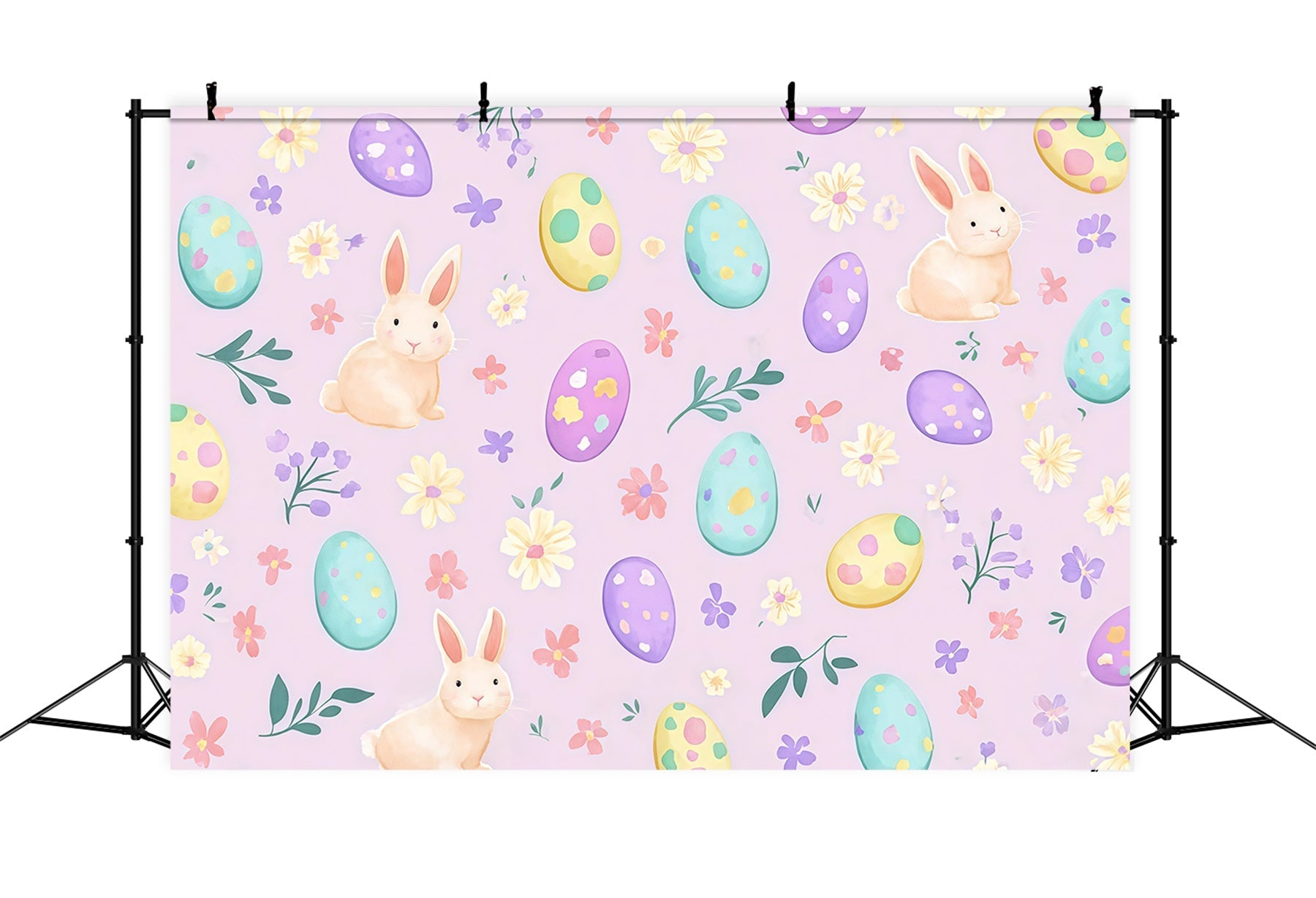Osterhase-Hintergrund Aquarelldruck Eiermuster Ideen für Oster-Fotohintergründe CSH61-31