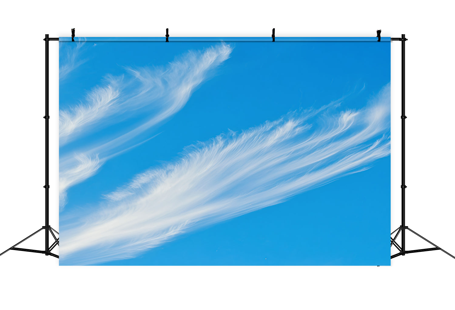 Himmel Hintergrund Fotografie Wispy Cirrus Blauer Himmel Wolken Hintergrund CSH62-135