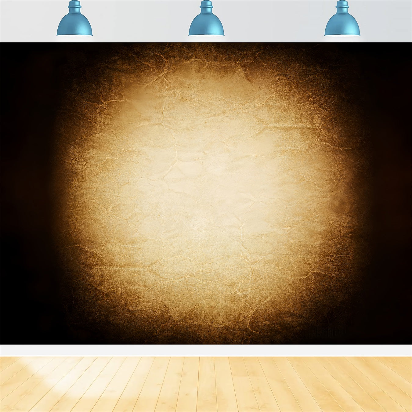 Hintergrund mit Farbverlauf Antikes Gold Pergament Glow Professioneller Hintergrund für Porträtaufnahmen CSH62-60