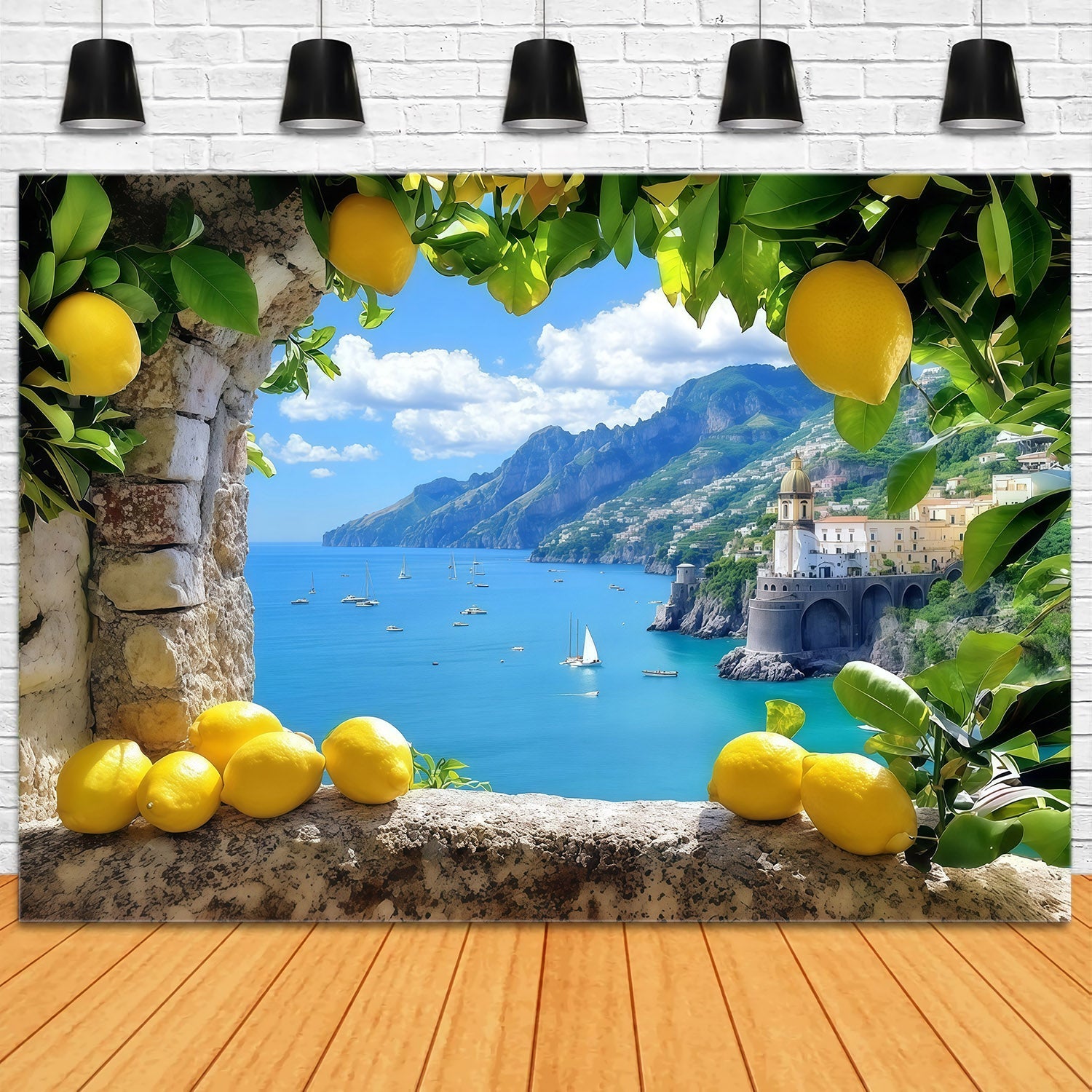 Amalfi-Küste – Zitronen-Sommerkulisse mit mediterranem Meer – Ideen für sommerliche Kulissen CSH64-81