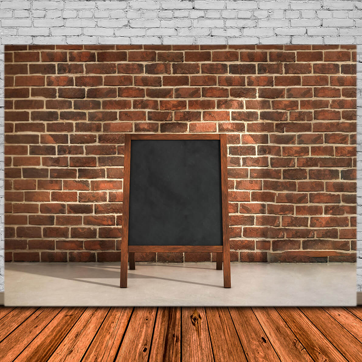 Backsteinmauer Schultafel Back to School Hintergrund DBD7-19