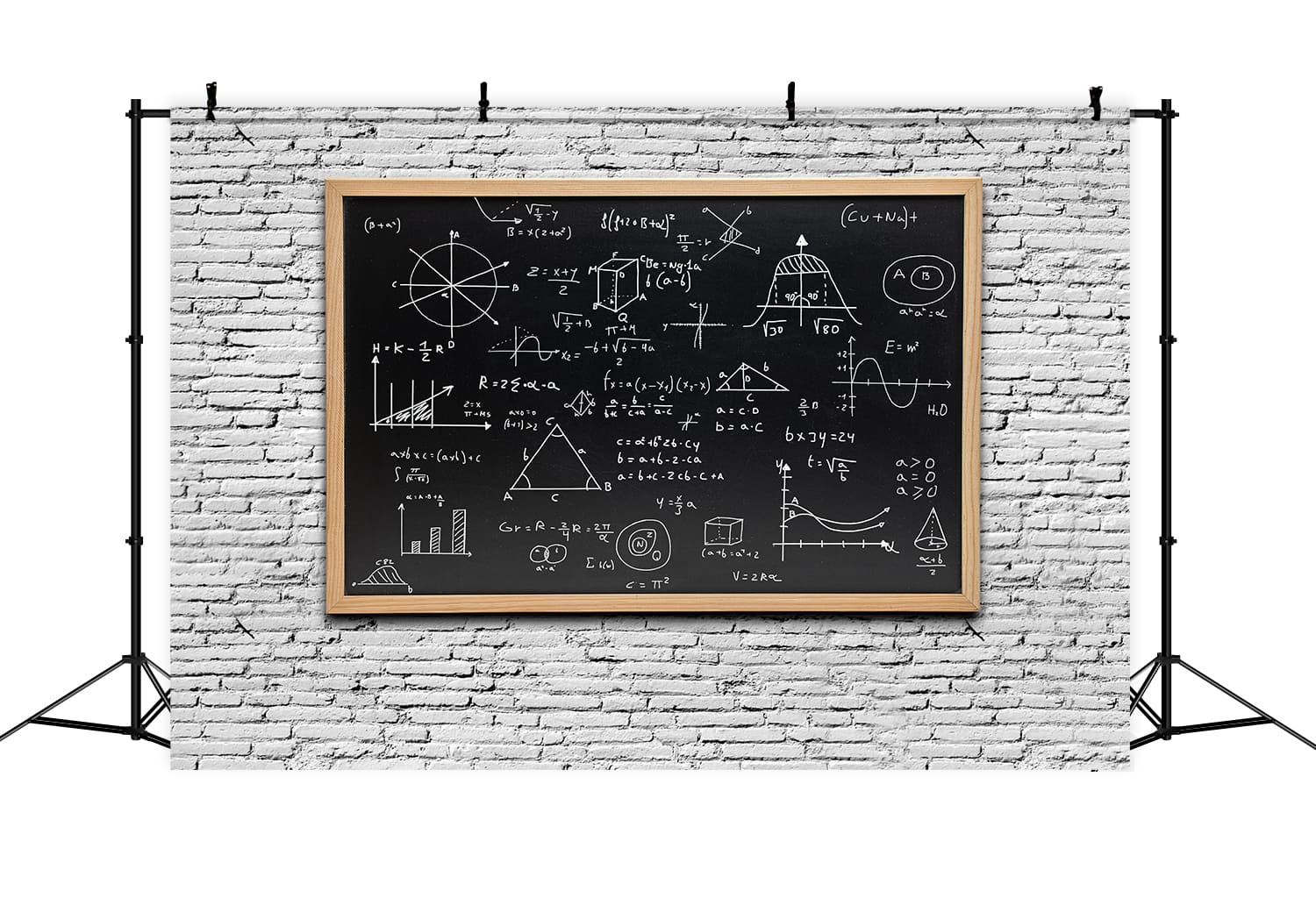 Mathe Gleichungen Tafel Back to School Backdrop DBD7-33