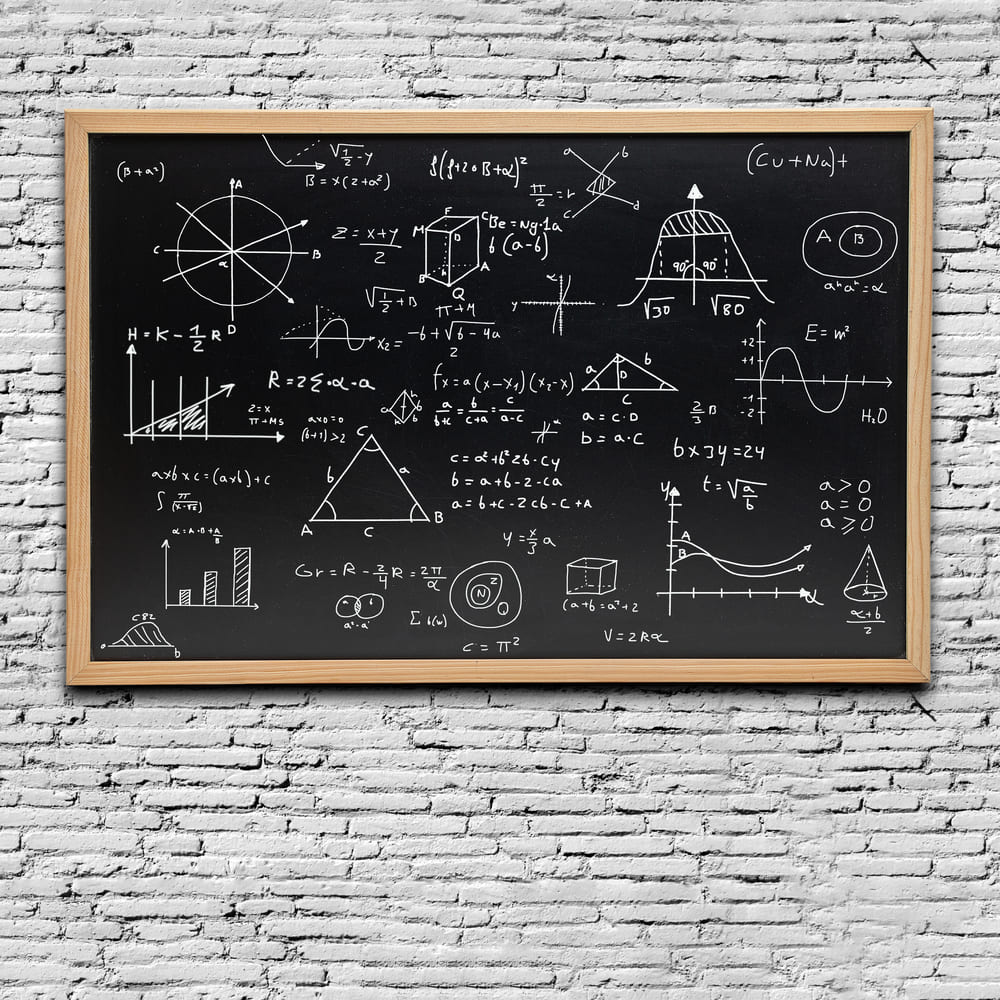 Mathe Gleichungen Tafel Back to School Backdrop DBD7-33