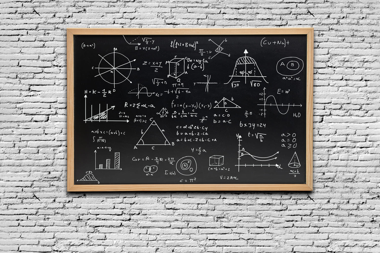 Mathe Gleichungen Tafel Back to School Backdrop DBD7-33