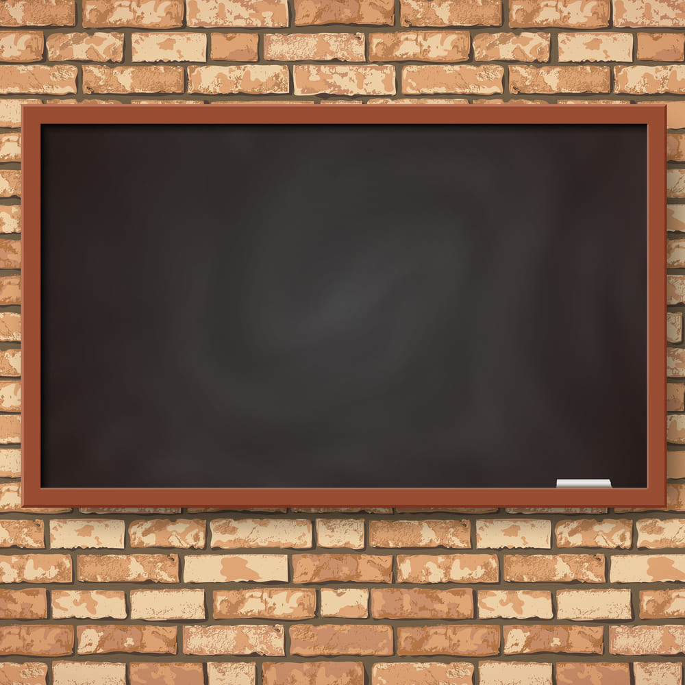 Blackboard Backsteinwand Back to School Hintergrund DBD7-36