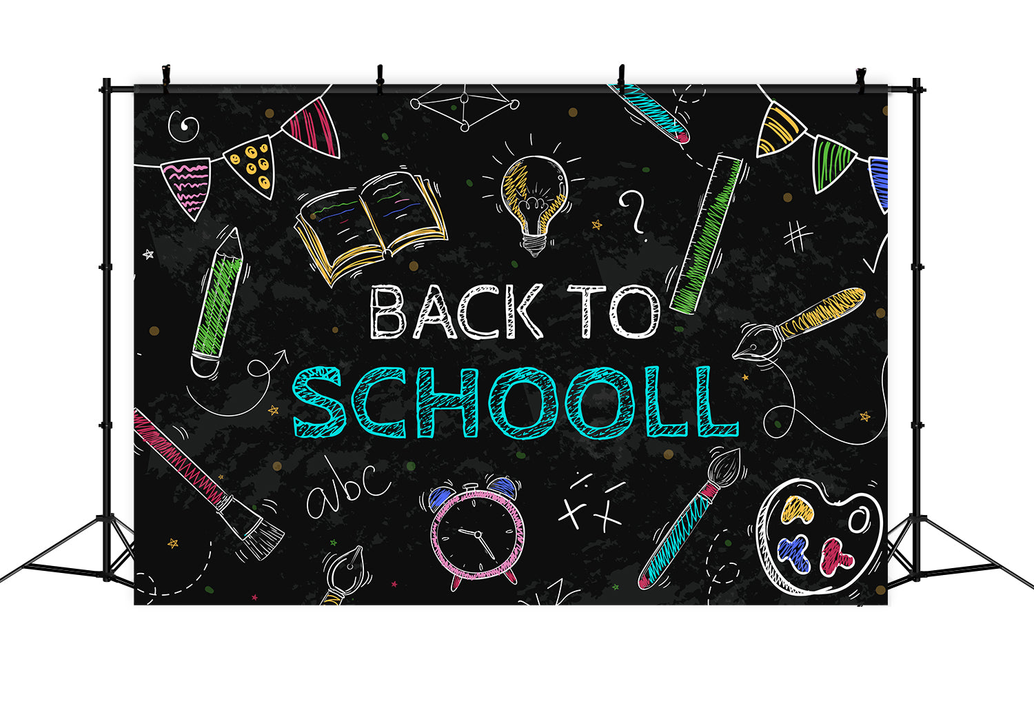 Back to School Kreidezeichnung Backdrop DBD7-60