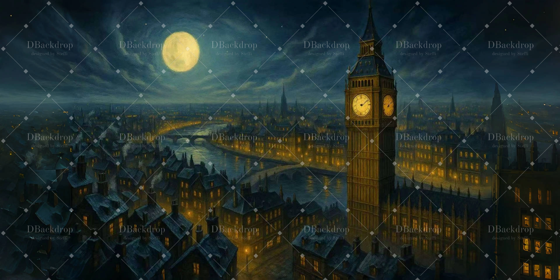 Bühnenhintergründe „Fly over London“ Tanzbühnenhintergrund CSH59-T10