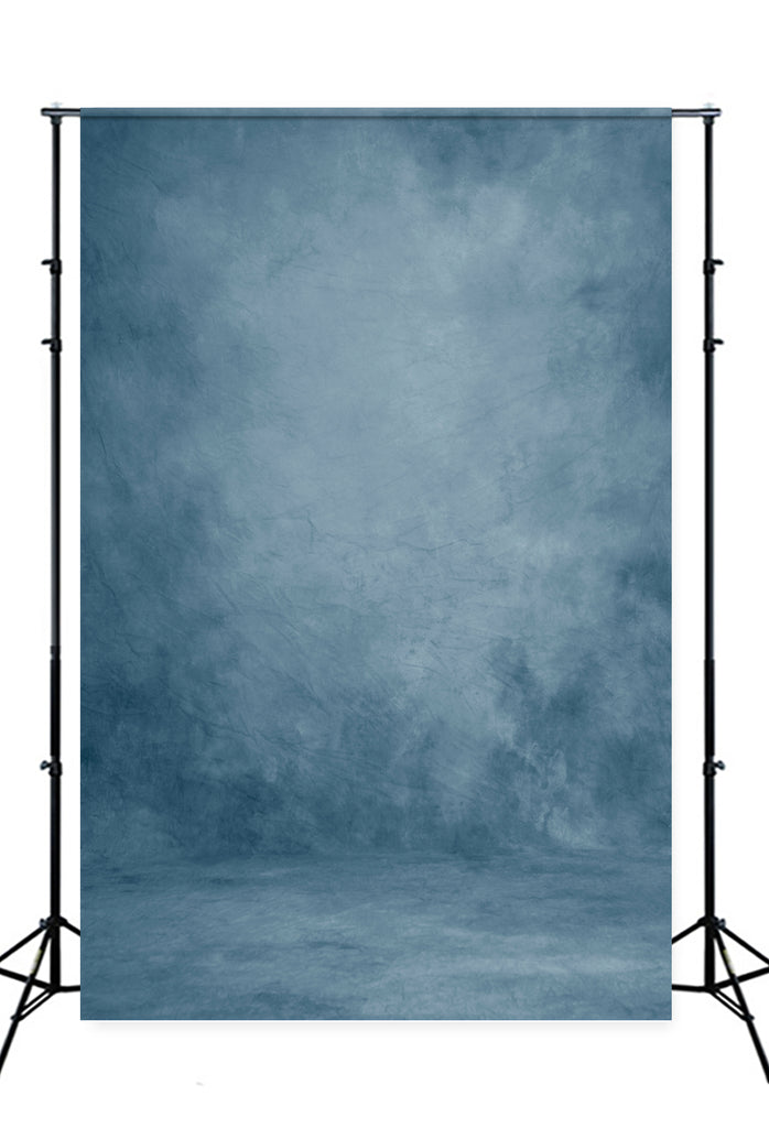 Blauer abstrakter Textur Porträt Fotografie Hintergrund GC-151