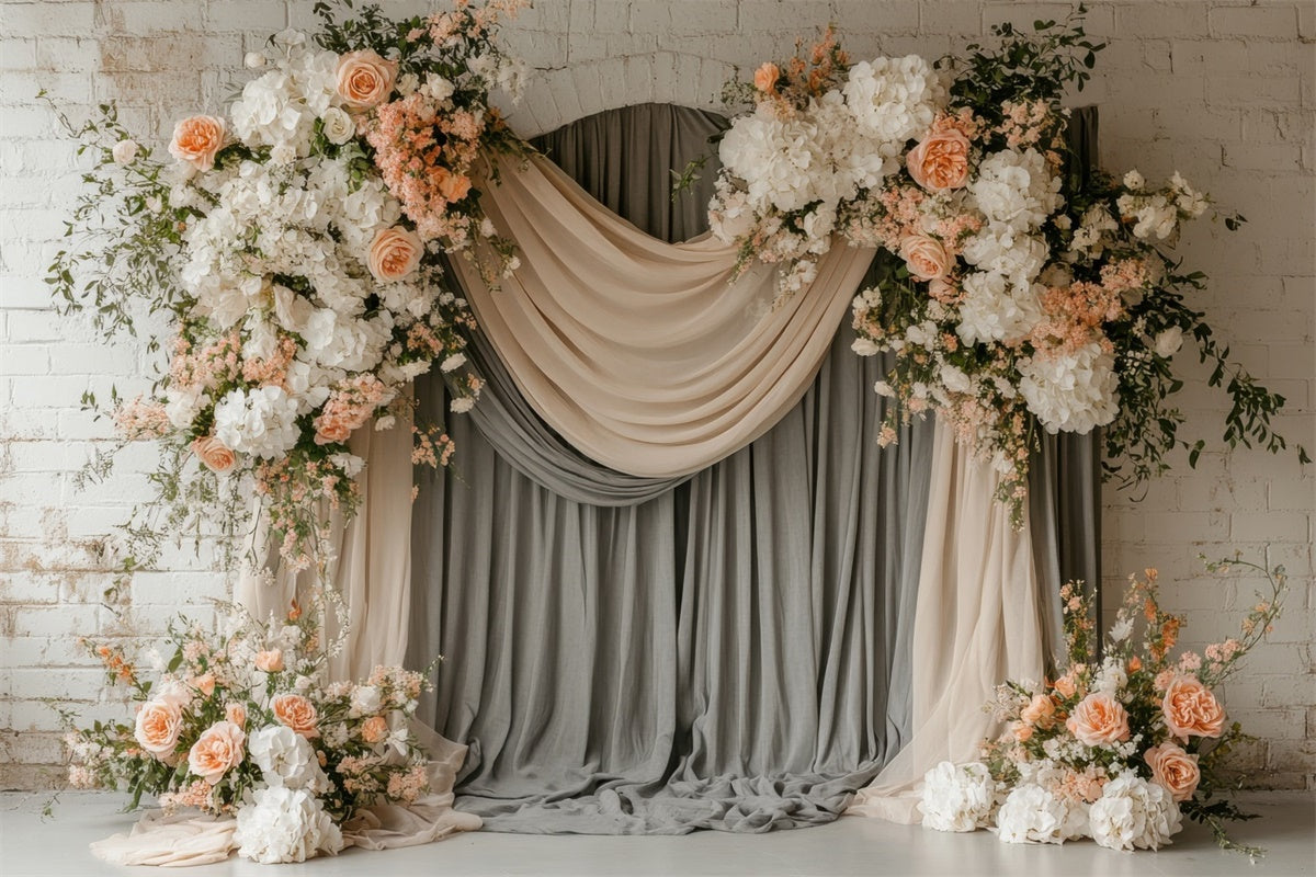 Muttertag Backdrop Vintage Floral Vorhang Drape Backdrop GQ2-112