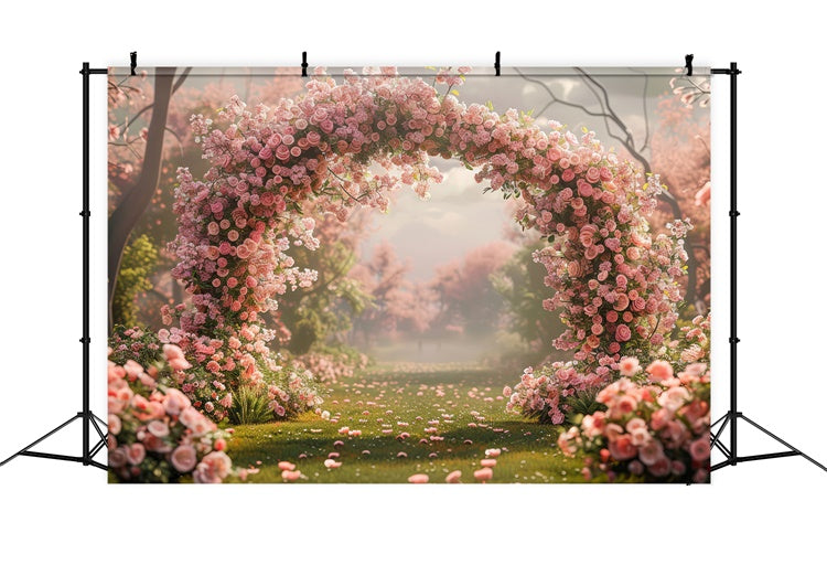 Ideen für Muttertagskulissen Ruhiger Rosengarten Bogenkulisse GQ2-154