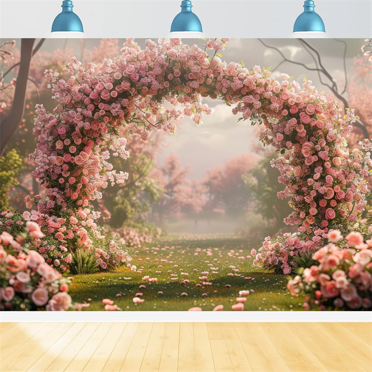 Ideen für Muttertagskulissen Ruhiger Rosengarten Bogenkulisse GQ2-154