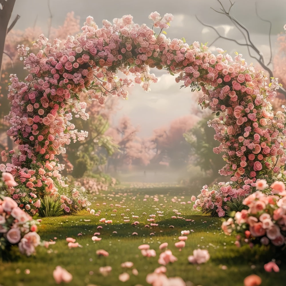 Ideen für Muttertagskulissen Ruhiger Rosengarten Bogenkulisse GQ2-154