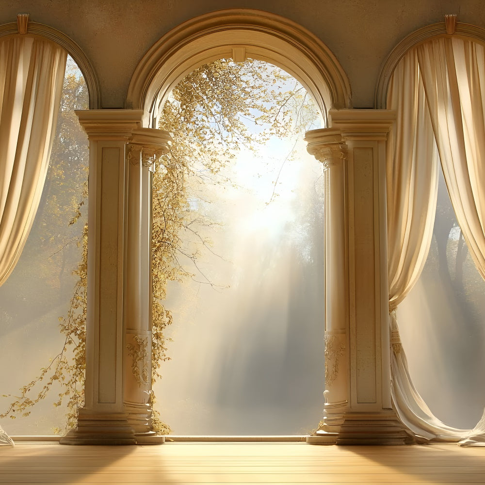Muttertag Backdrop Ideen Friedlich Sonnenbeschienener Torbogen Backdrop GQ2-177