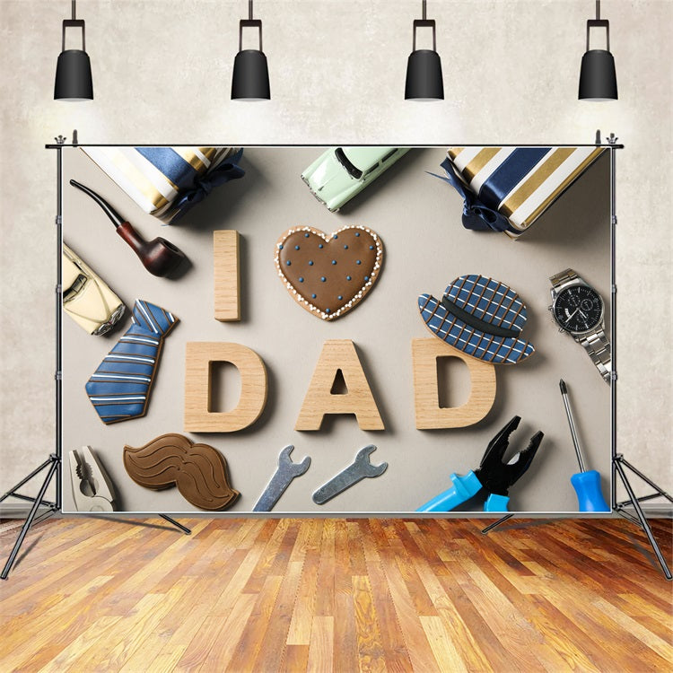 Vatertag Backdrops Dad Ever Tool Set Backdrop GQ2-208