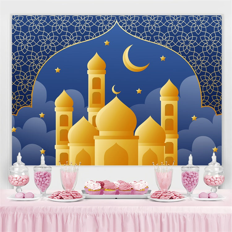 Eid Mubarak Backdrop Sternennacht Große Moschee Eid Backdrop GQ3-72