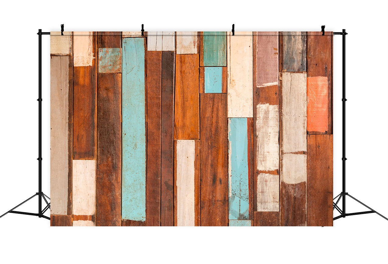 Holz Fotokulisse Retro Farbe gemischt Kulisse GQ4-122