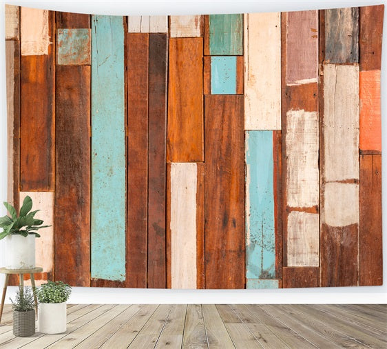 Holz Fotokulisse Retro Farbe gemischt Kulisse GQ4-122