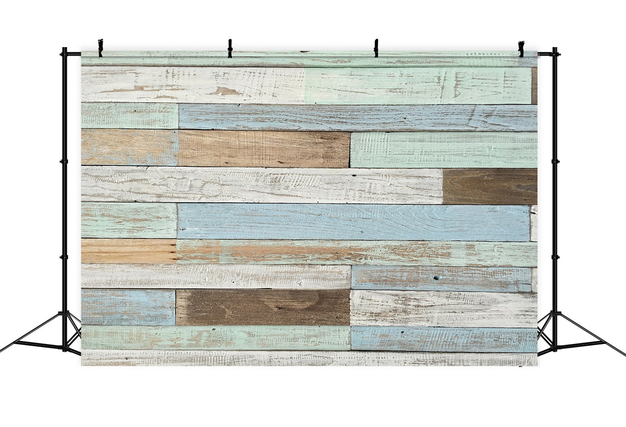 Rustikaler Holz-Hintergrund Ozean Inspirierte Kulisse GQ4-123
