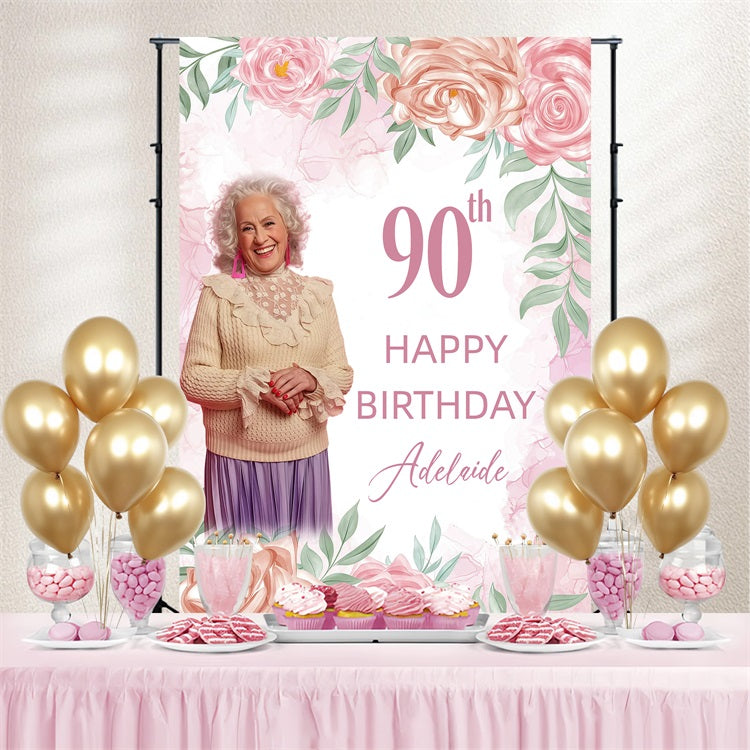 Benutzerdefinierte Geburtstag Backdrop Glitzer Ballons Backdrop GQ4-18