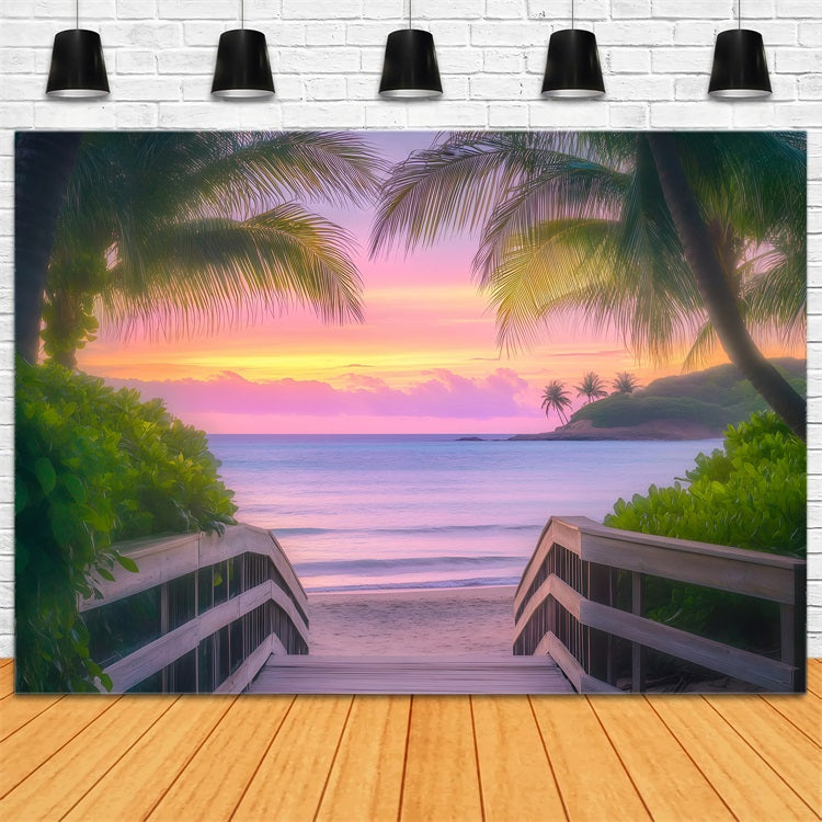 Tropische Hintergrundbilder Palme Sommer Seaside Hintergrund GQ4-280