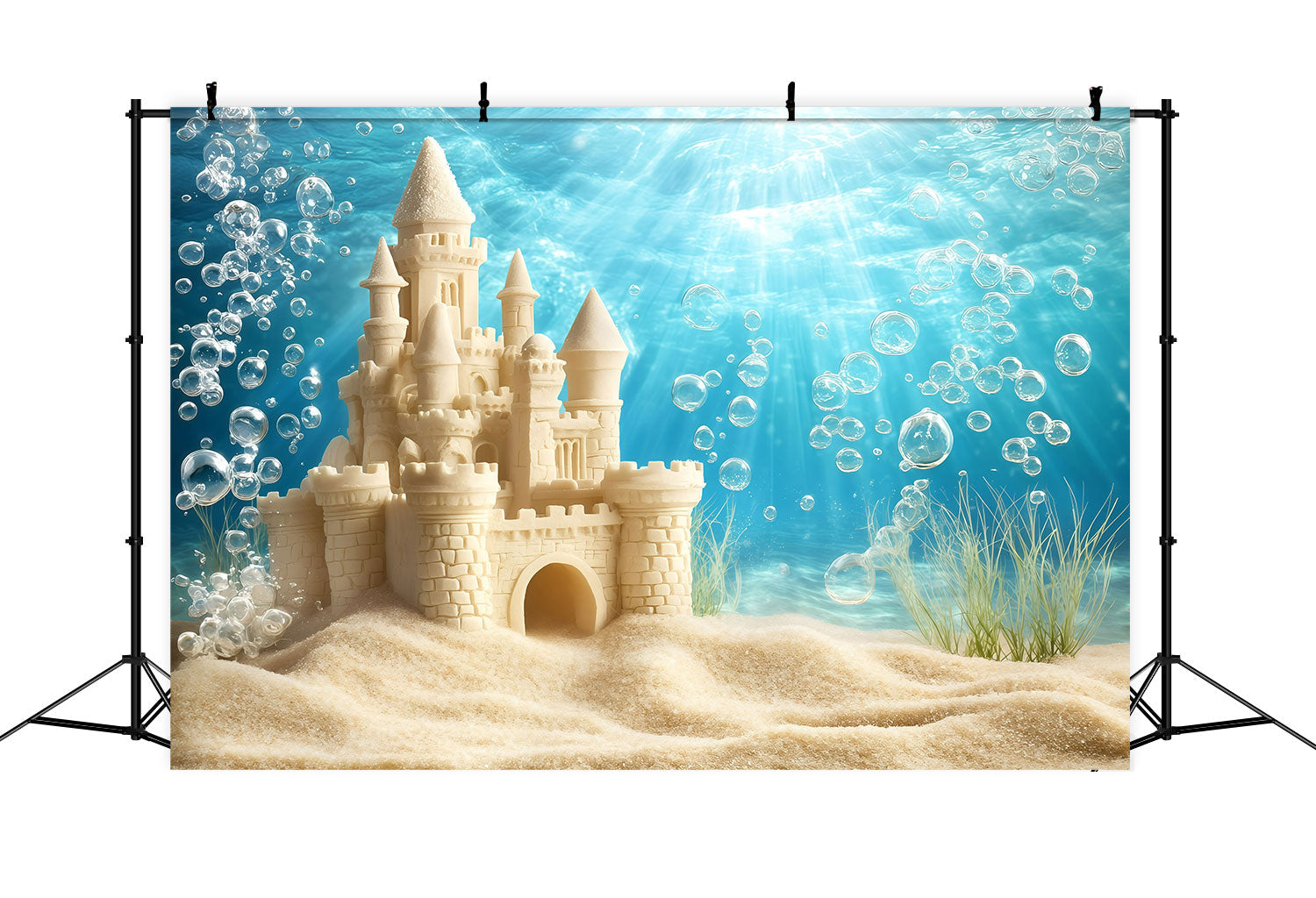 Strand Sand Backdrop Sommer Sandburg Bubble Backdrop GQ4-282