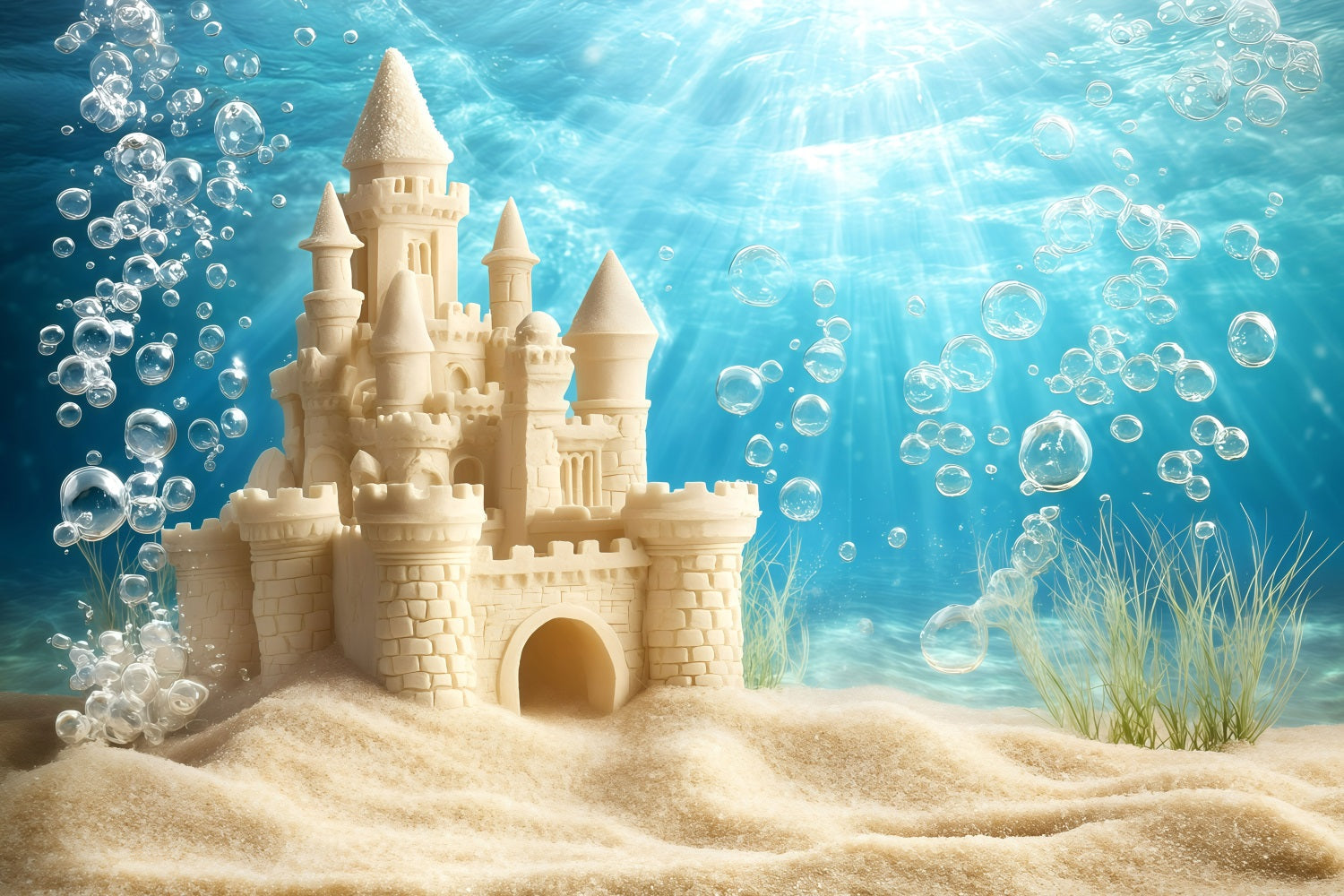 Strand Sand Backdrop Sommer Sandburg Bubble Backdrop GQ4-282