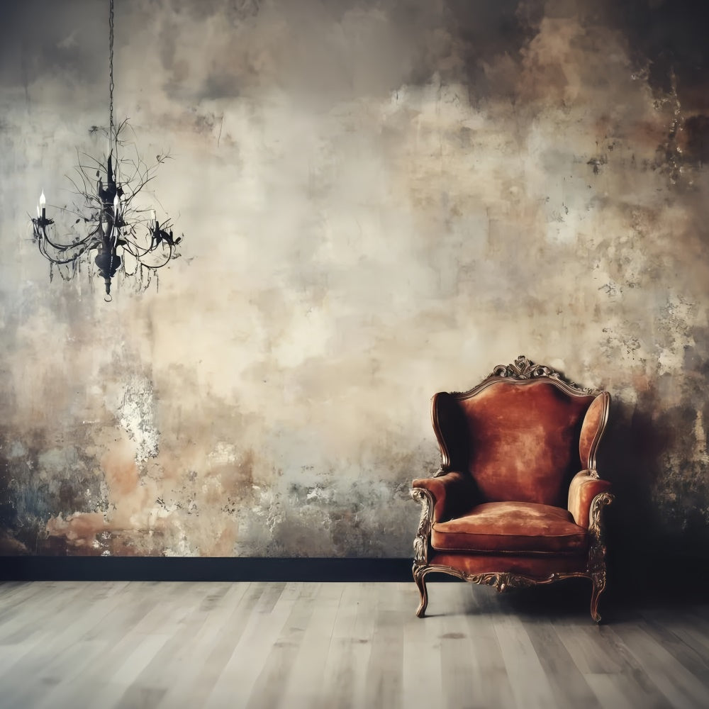 Vintage Backdrops für Fotografie Rustikale Wand Stuhl Hintergrund GQ4-312