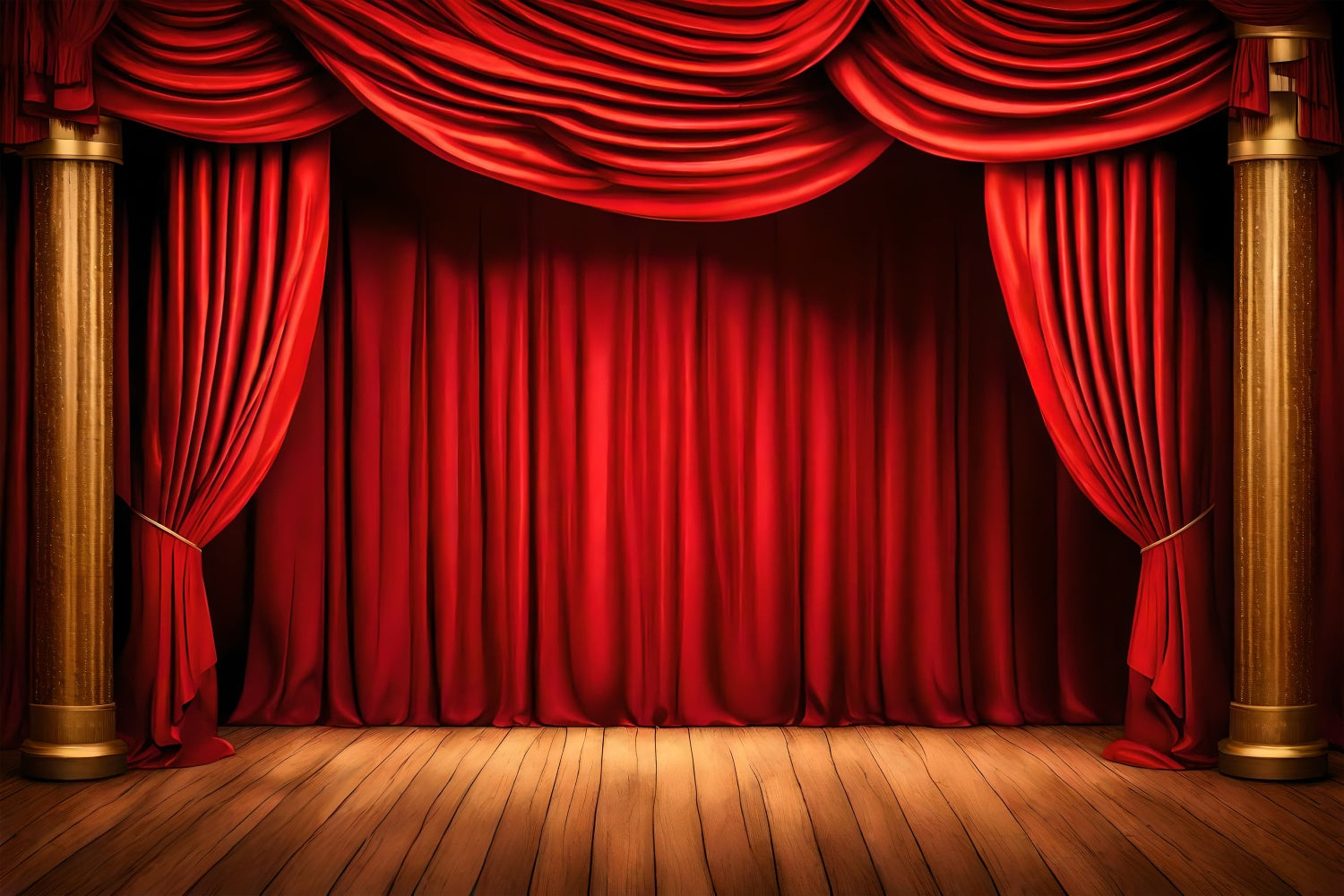 Backdrop Roter Teppich Klassisch Bühne Goldene Säule Backdrop GQ4-88