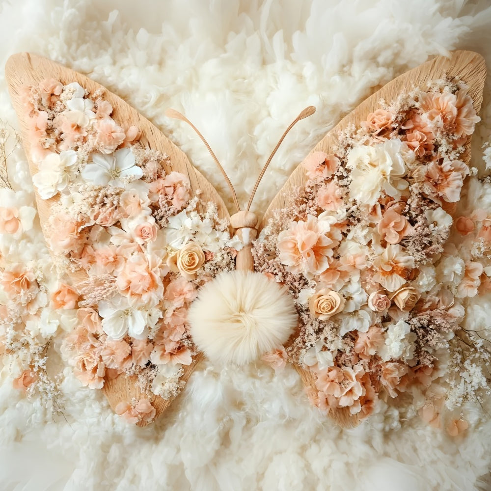 Schmetterling Fotohintergrund Dreamy Petal Wings Kinder Backdrop GQ5-151