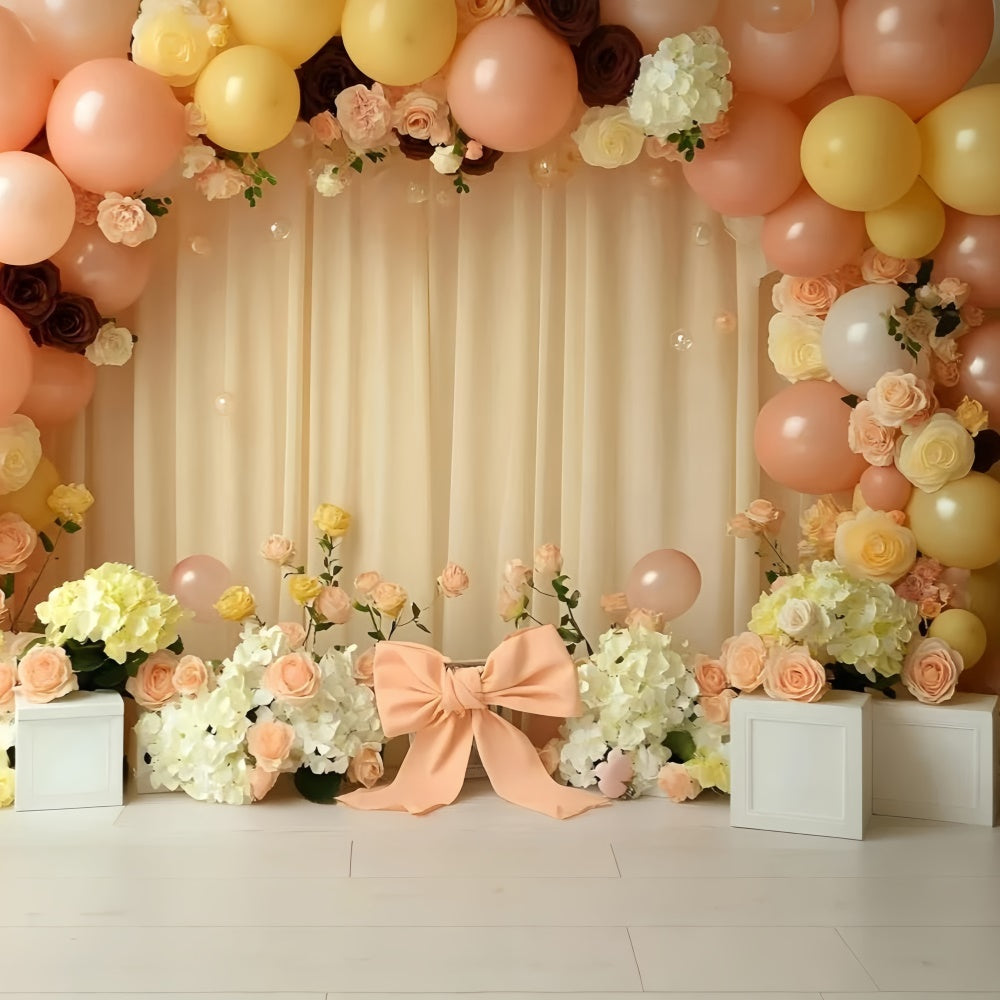 Neugeborenen-Fotografie-Hintergrundkulisse Pastell-Blumenbogen-Hintergrundkulisse GQ5-155