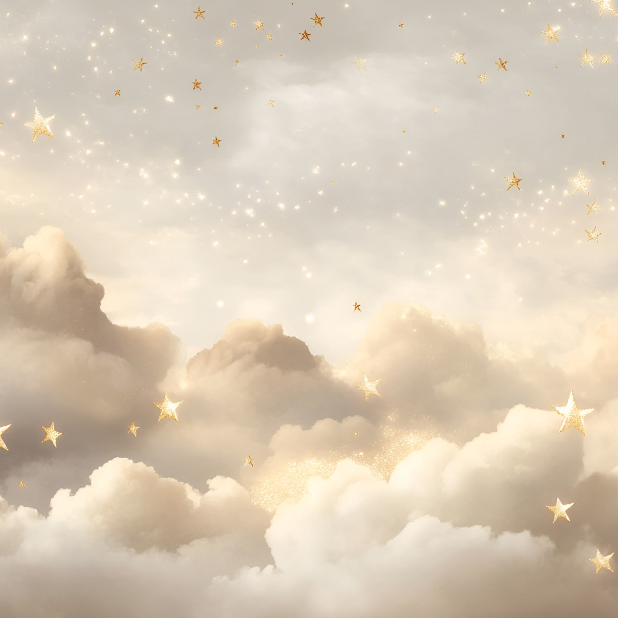 Stern-Fotohintergrund Goldstern Verträumte Wolken Hintergrund GQ5-55