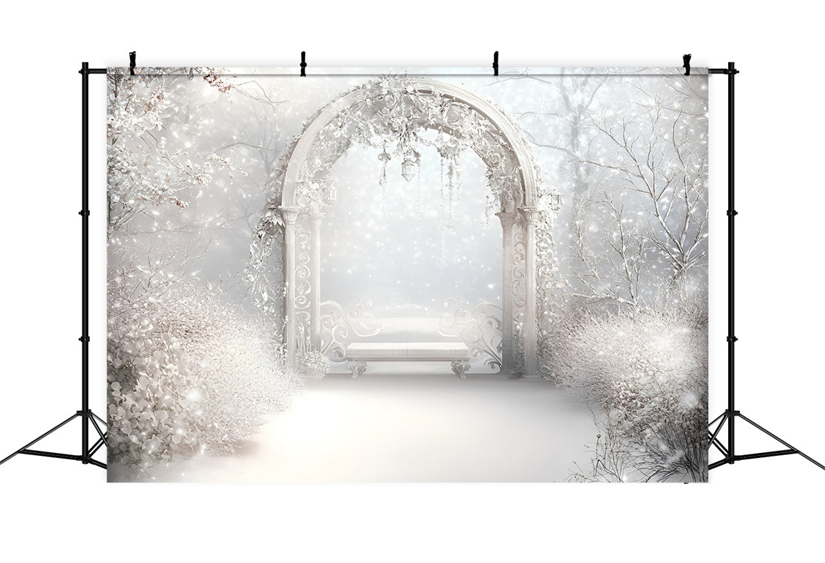 Winter Fotokulisse Frosted Elegance Arch Backdrop GQ57-175
