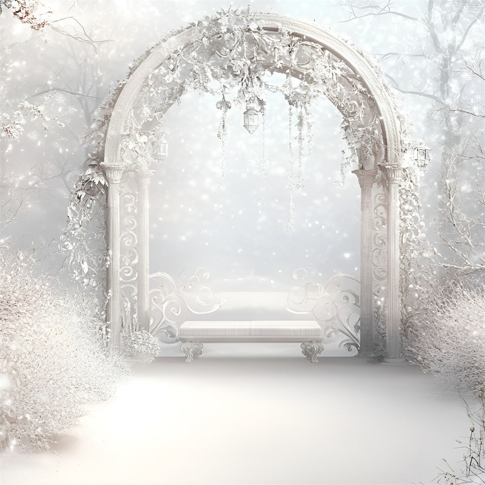 Winter Fotokulisse Frosted Elegance Arch Backdrop GQ57-175