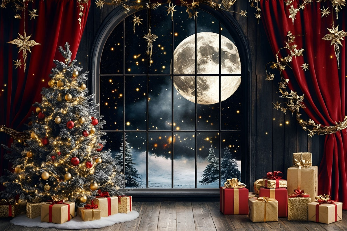 Weihnachten Fotohintergrund Stille Nacht Funkelnder Hintergrund GQ57-31