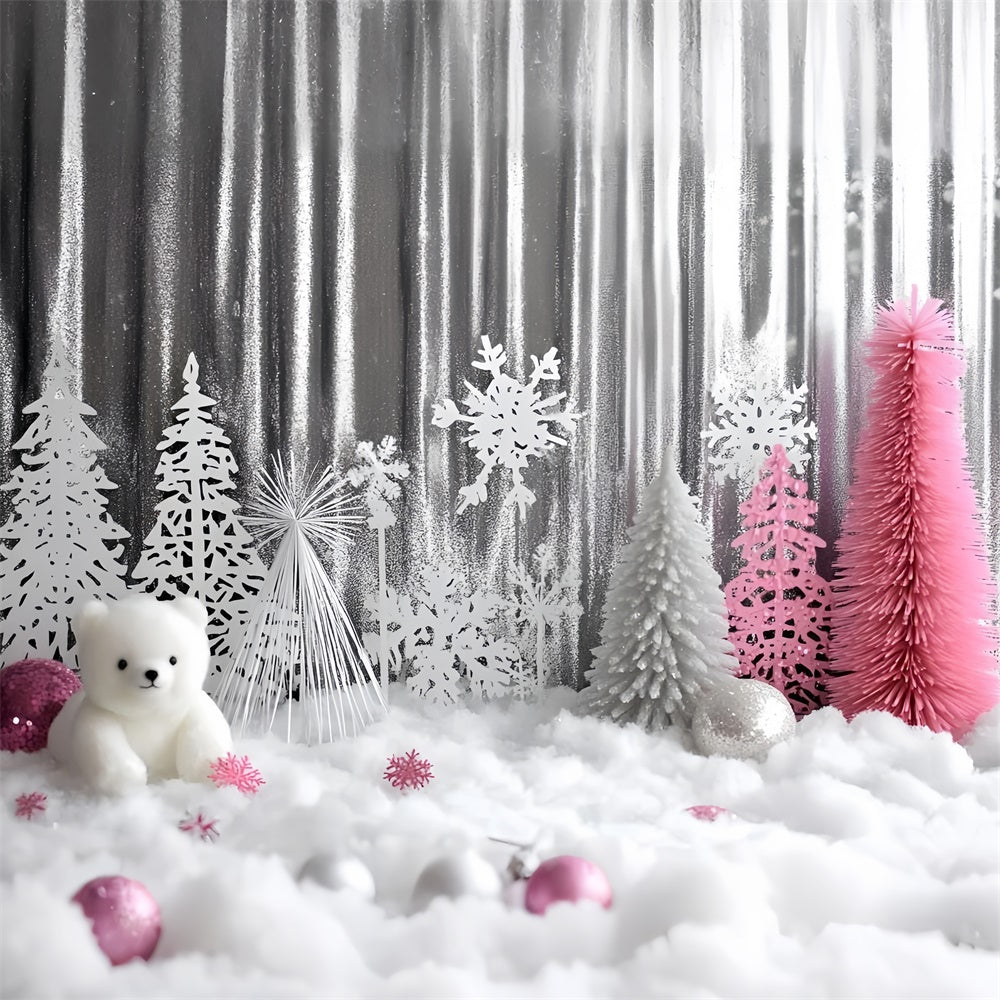 Weihnachten Fotografie Kulissen Glänzende Winter Whimsy Hintergrund GQ57-36