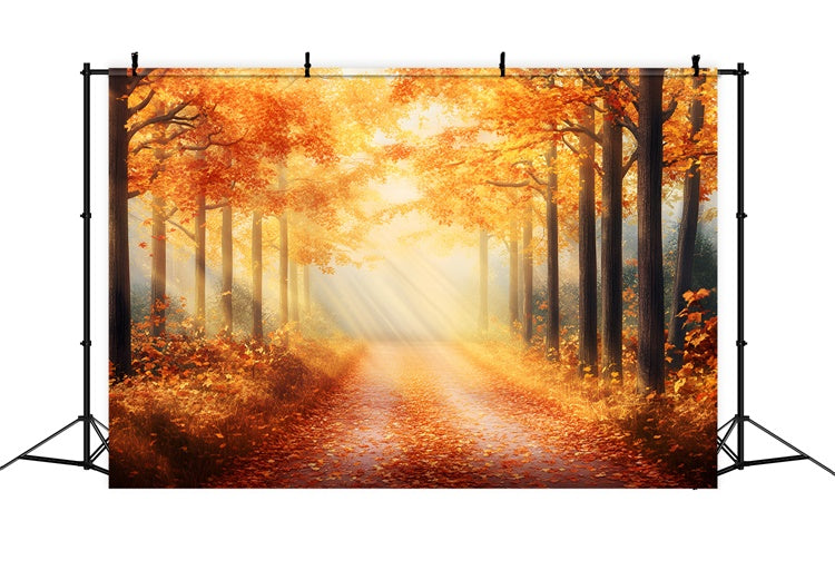 Herbst Wald Kulisse Strahlende Herbstglut Kulisse GQ57-69