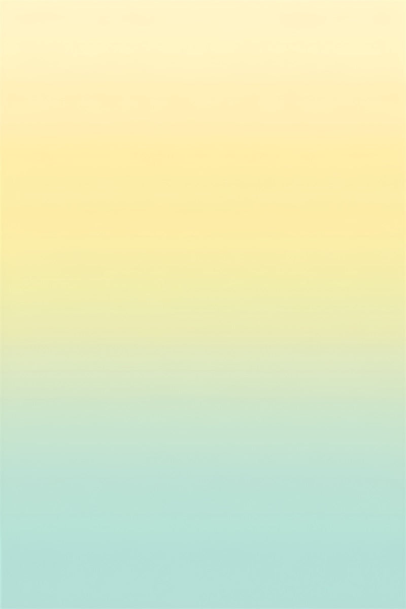 Gradient Backdrop Soft Yellow to Aqua Pastell Gradient professionelle Porträt Fotohintergrund GQ58-61