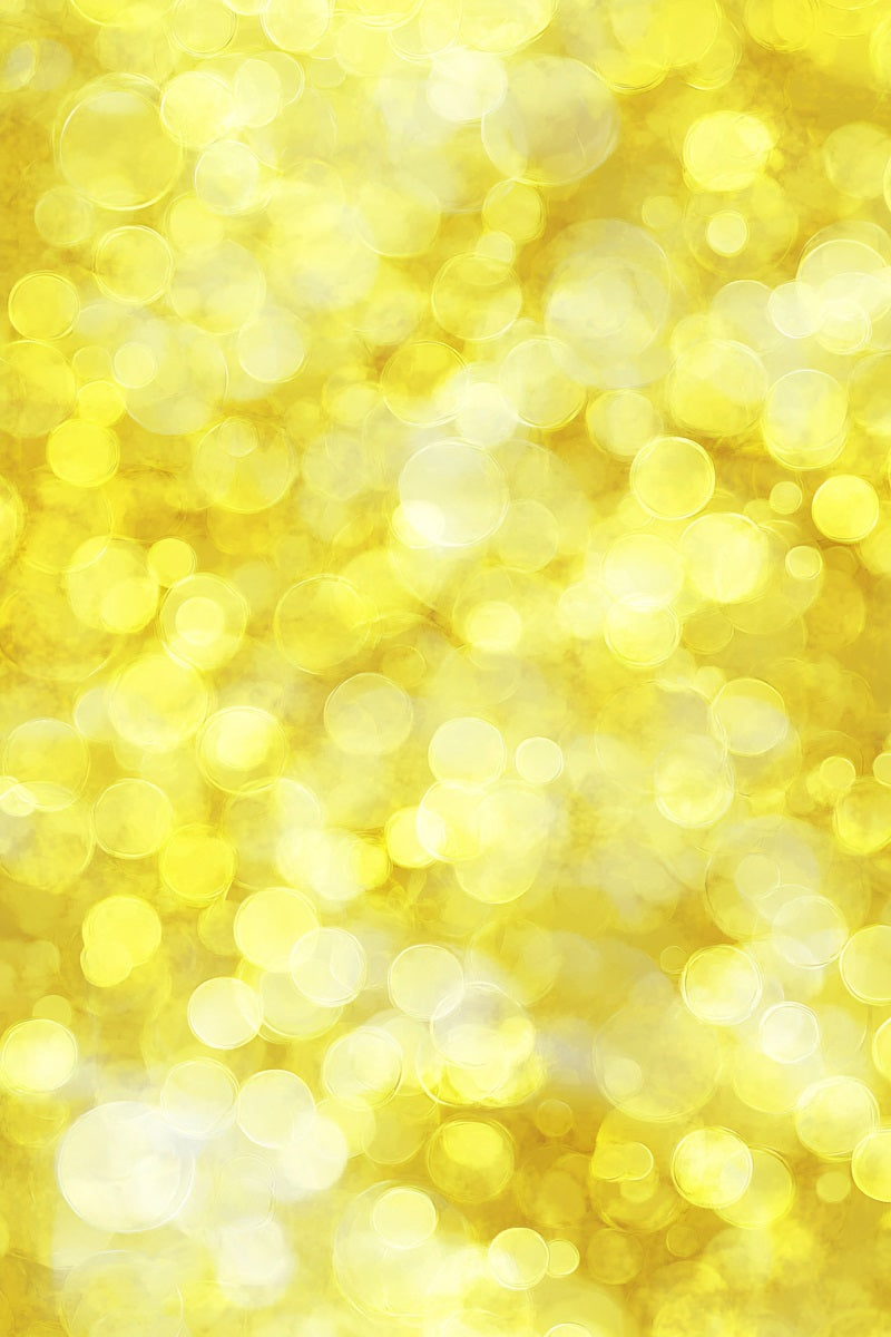Yellow Backdrop Glowing Yellow Bokeh Lichteffekt Fotohintergrund für Porträts GQ58-75