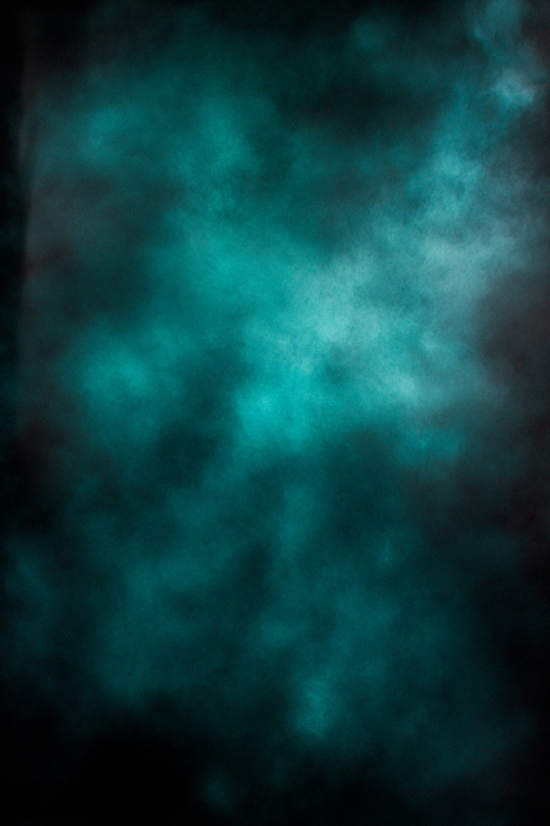 Teal Backdrop Dark Teal Cloudy Gradient Backdrop Studio Porträt Fotohintergrund GQ58-85