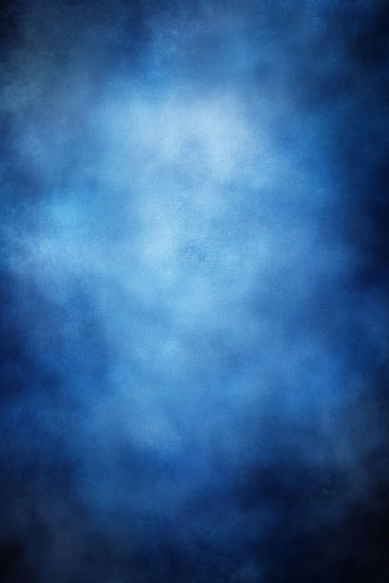 Jahrbuch-Fotohintergrund Weich verschwommener blauer Farbverlauf Fotohintergrund Porträt-Studio-Fotohintergrund GQ58-91