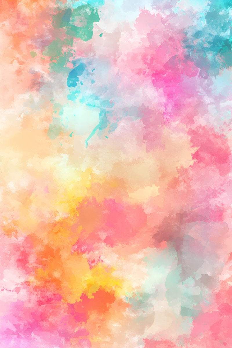 Aquarell Fotohintergrund Lebendige Aquarell Splash Pastell Mix Fotografie Porträt Fotohintergrund GQ58-98