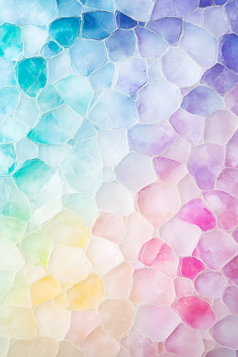 Aquarell Fotohintergrund Pastell Mosaik Glas Stein Muster Porträt Fotografie Fotohintergrund GQ58-99