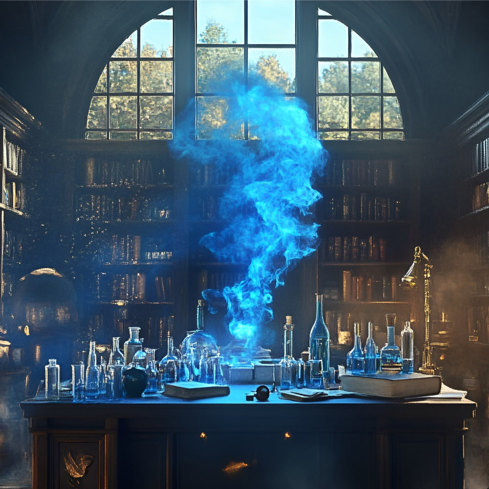 Chemie Backdrop Verzaubertes Wissenschaftslabor Backdrop GQ6-125