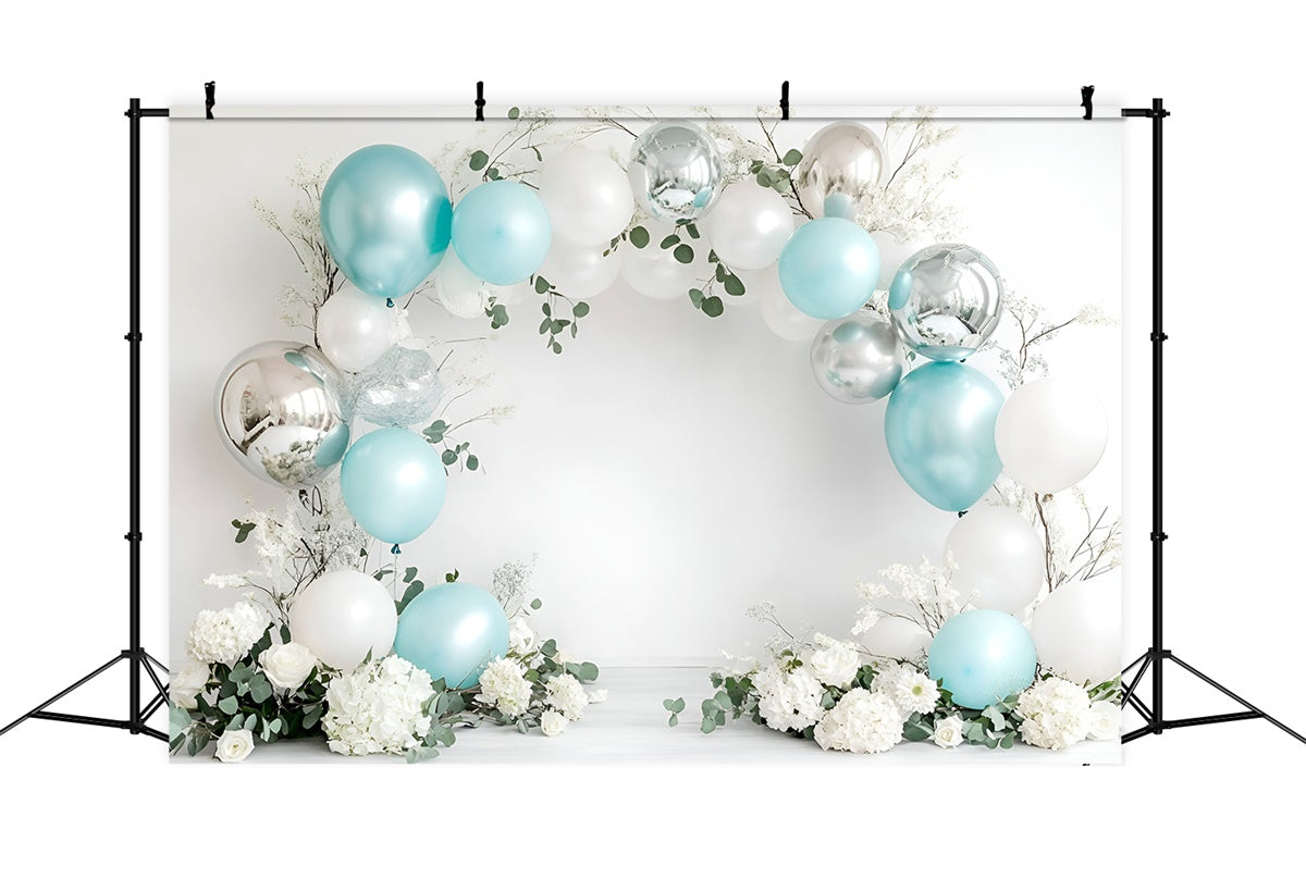 Happy Birthday Backdrop Eleganter Ballonbogen Backdrop GQ6-318