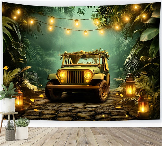 Cake Smash Backdrops Dschungel Safari Ride Backdrop GQ6-335