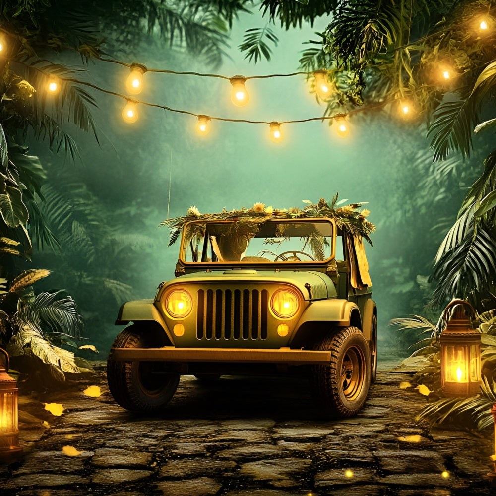 Cake Smash Backdrops Dschungel Safari Ride Backdrop GQ6-335