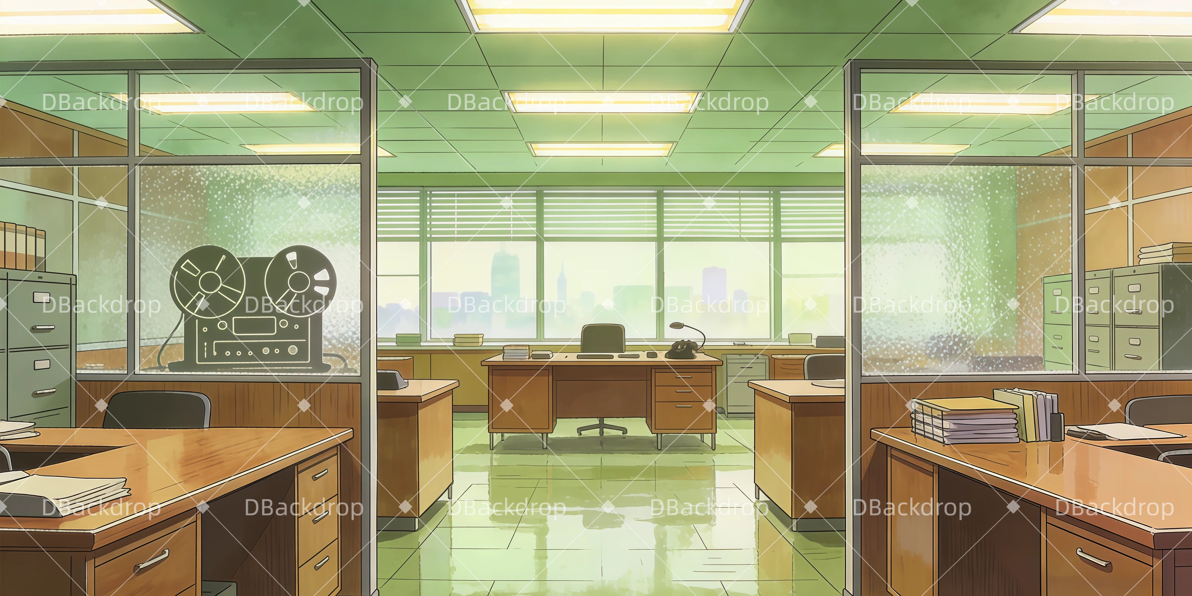 Theater Backdrops Büro des Musikproduzenten Backdrop Theater GQ62-T46